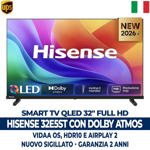 Smart hisense qled full - hisense, 32"